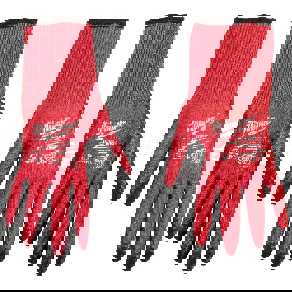 Cut, Puncture & Abrasive-Resistant Gloves: Size S, ANSI Cut A3, ANSI Puncture 0, Nitrile, Nylon